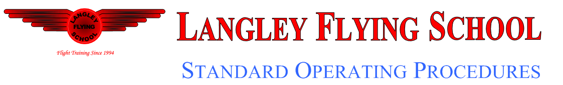 Langley Flying School Standard Operating Procedures